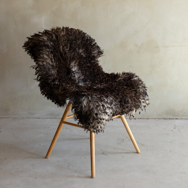 Van Buren sinds 1861 Uniek gefotografeerd Krul/Berg schapenvacht - ca. 106x60cm - SVV-856