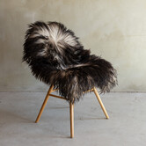 Uniek gefotografeerd Krul/Berg schapenvacht - ca. 104x65cm - SVV-839