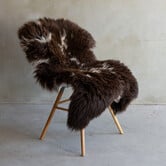 Uniek gefotografeerd Texels gemêleerd schapenvacht - ca. 112x62cm - SVV-735