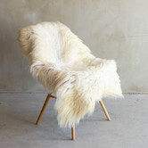 Uniek gefotografeerd Heide schapenvacht XXL - ca. 130x86cm - SVV-795