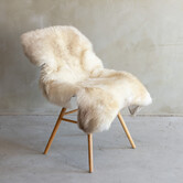 Uniek gefotografeerd Texels gemêleerd schapenvacht - ca. 123x78cm - SVV-750