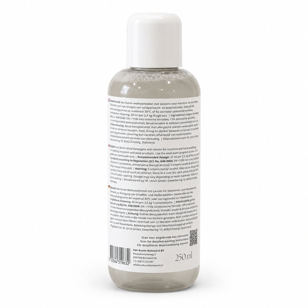Van Buren sinds 1861 Wolwasmiddel met lanoline - 250ml