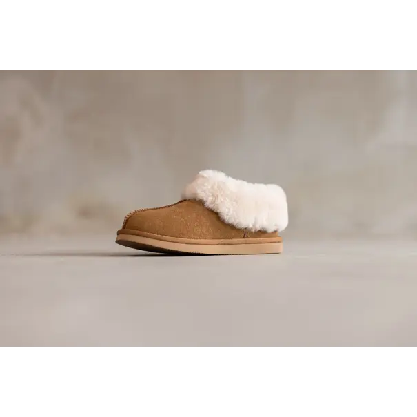 Van Buren sinds 1861 Pantoffels Tuula Camel - Maat: 38