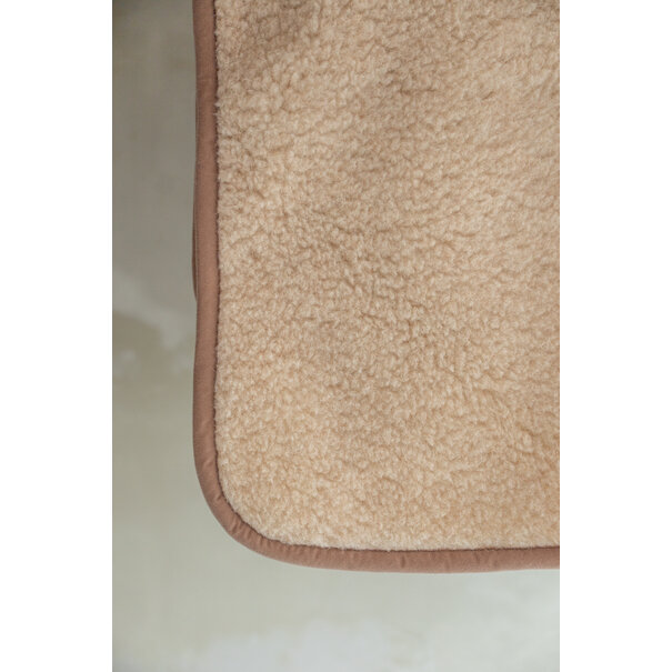 Van Buren sinds 1861 Schapenwollen Babydeken - 100x75cm - Camel
