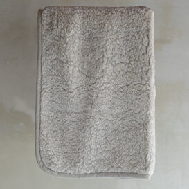 Schapenwollen Babydeken - 100x75cm - Grijs