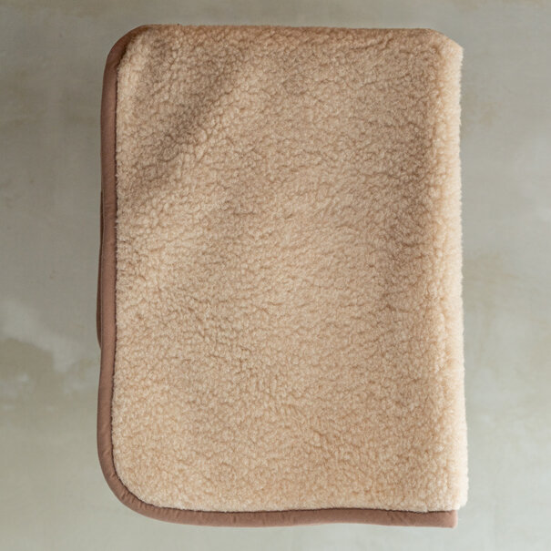 Van Buren sinds 1861 Schapenwollen Babydeken - 100x75cm - Camel