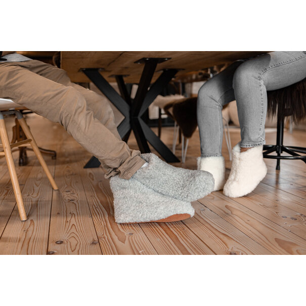 Van Buren sinds 1861 Wollen sloffen Sami - Off-White