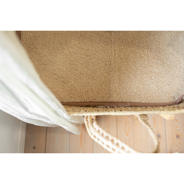 Van Buren sinds 1861 Wollen Onderlegger Wieg/Kinderwagen - 80x40cm - Beige