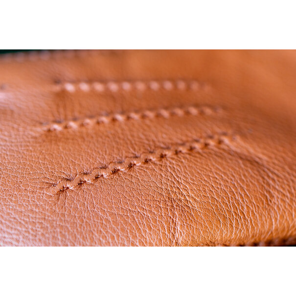 Van Buren sinds 1861 Hertenleren Handshoenen met Alpacavacht Voering - Rusty Camel