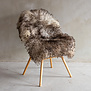 Oostenrijk Bergschaap Krul Schapenvacht Gemêleerd - SVV-887 - 115x70cm