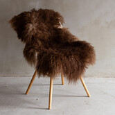 Tibetaans Lamsvacht Bont - SVV-941 - 116x70cm