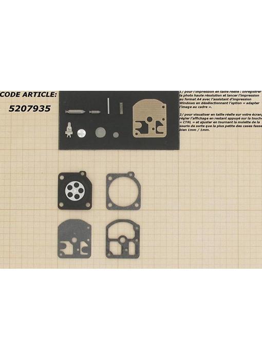 Membraanset voor Zama carburateur - vervangnummer RB-11 - past op Stihl 09, 010, 011 en 012