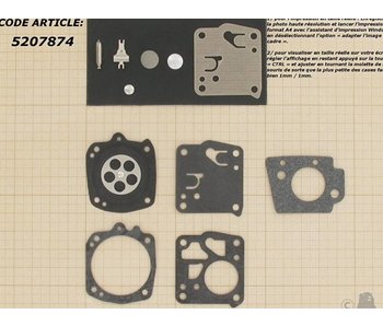 Membraanset voor Tillotson carburateur - vervangnummer RK-21HS - past op Stihl TS50, TS510, TS760, 041, 045, 051, 056, 076