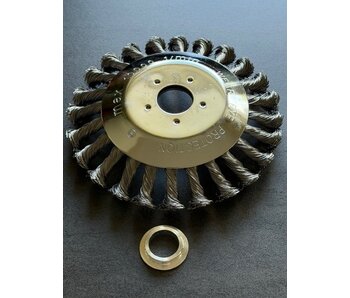 Onkruidborstel voor bosmaaier (incl. reduceerring)
