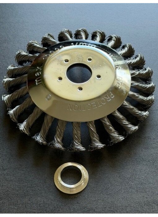 Onkruidborstel voor bosmaaier 150mm  (incl. reduceerring)