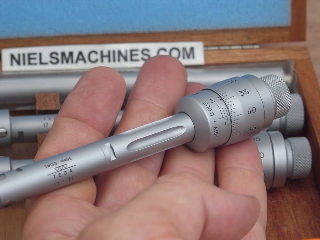 Sold: Tesa 00810800 Imicro Internal Micrometer Set 11-20mm 0.005mm