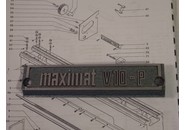 Emco Verkauft: Maximat V10-P Unterteile: Name Plate