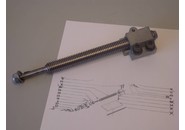 Emco FB-2 parts: Cross feed screw and nut