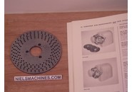 Sold: Schaublin 102 or  Schaublin 12 Dividing Attachment Perforated Disc No. 2