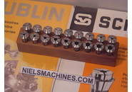 Sold: Schaublin B8 watchmaker ø8mm Collets Set 0.3-6.5mm