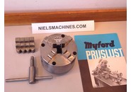Sold: Myford Pratt Burnerd 4inch 4-jaw self centering chuck with Backplate ML7 Super7