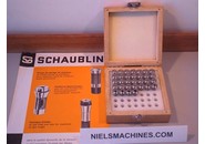 Sold: Schaublin B8 watchmaker ø8mm collets 0.1mm-6mm 32 Pieces (NOS)
