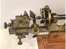 Sold: Swiss Antique Brass Clock and Watchmaker's Lathe, Circa 1900