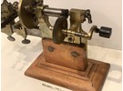 Sold: Swiss Antique Brass Clock and Watchmaker's Lathe, Circa 1900