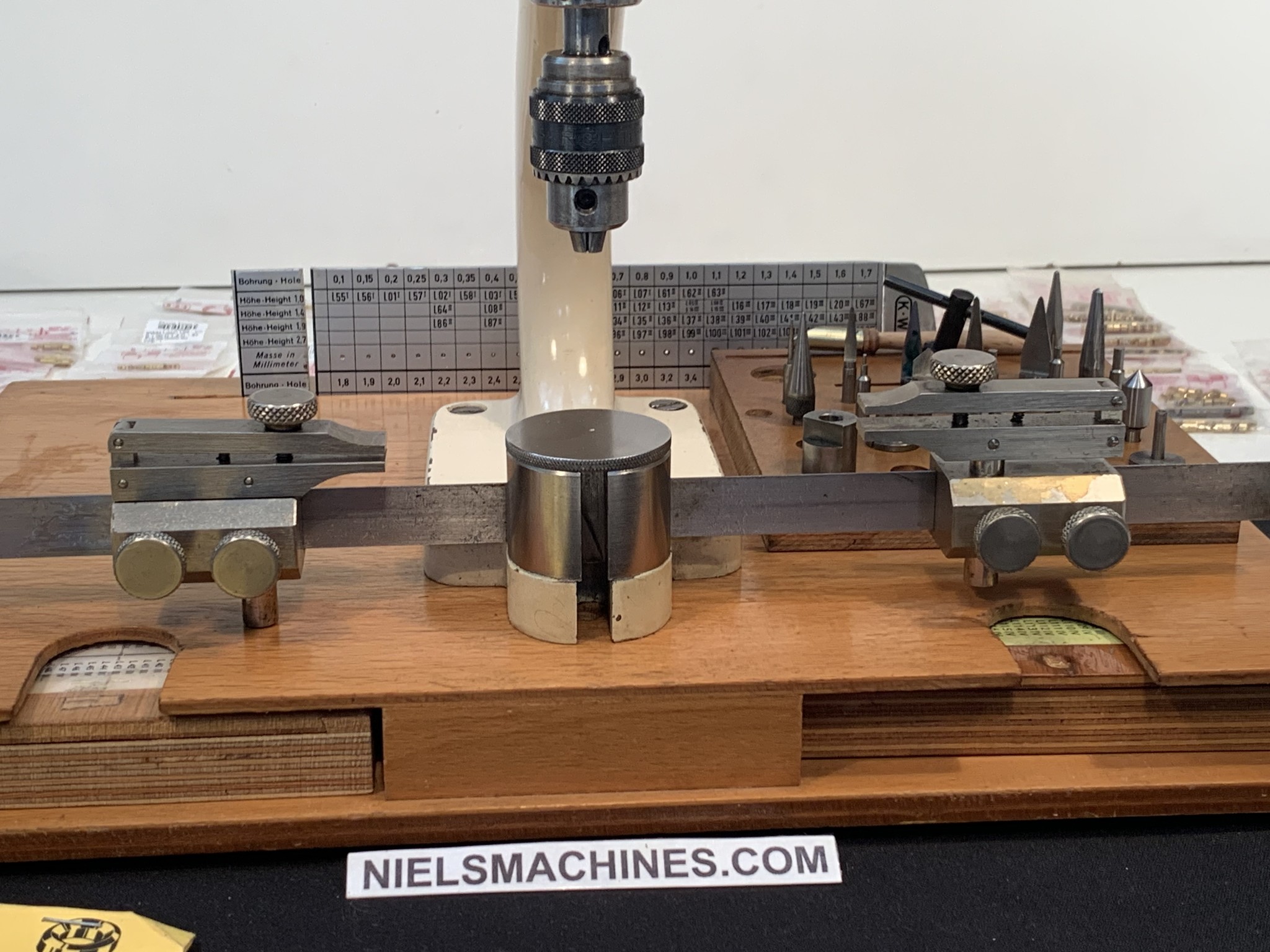 KWM Clock Bushing Tool with many many Bushes Niels Machines