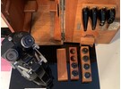 Leica Leitz Stereo Microscope in Wooden Box