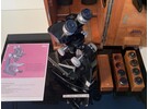 Leica Leitz Stereo Microscope in Wooden Box
