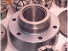 Sold: Crawford manual key operated hydraulic collet chuck with wide range multibore collets set