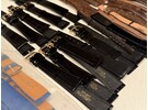 Sammlung von Vintage-Uhrenarmbändern (meistens 18 mm Atlantic Swiss, Condor, Verdal, Erro usw)