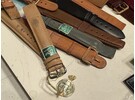 Sammlung von Vintage-Uhrenarmbändern (meistens 18 mm Atlantic Swiss, Condor, Verdal, Erro usw)