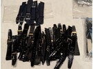 Sammlung von Vintage-Uhrenarmbändern (meistens 18 mm Atlantic Swiss, Condor, Verdal, Erro usw)
