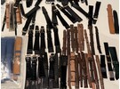 Sammlung von Vintage-Uhrenarmbändern (meistens 18 mm Atlantic Swiss, Condor, Verdal, Erro usw)