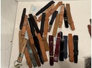 Sammlung von Vintage-Uhrenarmbändern (meistens 18 mm Atlantic Swiss, Condor, Verdal, Erro usw)