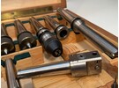 Collection of Boring Heads, Drilling Head and Adapters 3, 2 and 1 Morse Taper