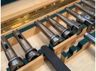 Sammlung von Ausdrehköpfen, Bohrköpfen und Adaptern 3, 2 und 1 Morsekegel