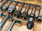 Collection of Boring Heads, Drilling Head and Adapters 3, 2 and 1 Morse Taper