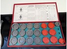 Collection of inserts for watch crystals with a press
