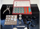 Kollektion von Einsätzen für Uhrgläser mit presse