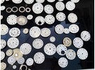 Big collection of watch dials from enamel