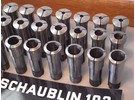 Schaublin Sold: Schaublin W20 collets 1-20mm 39 pieces