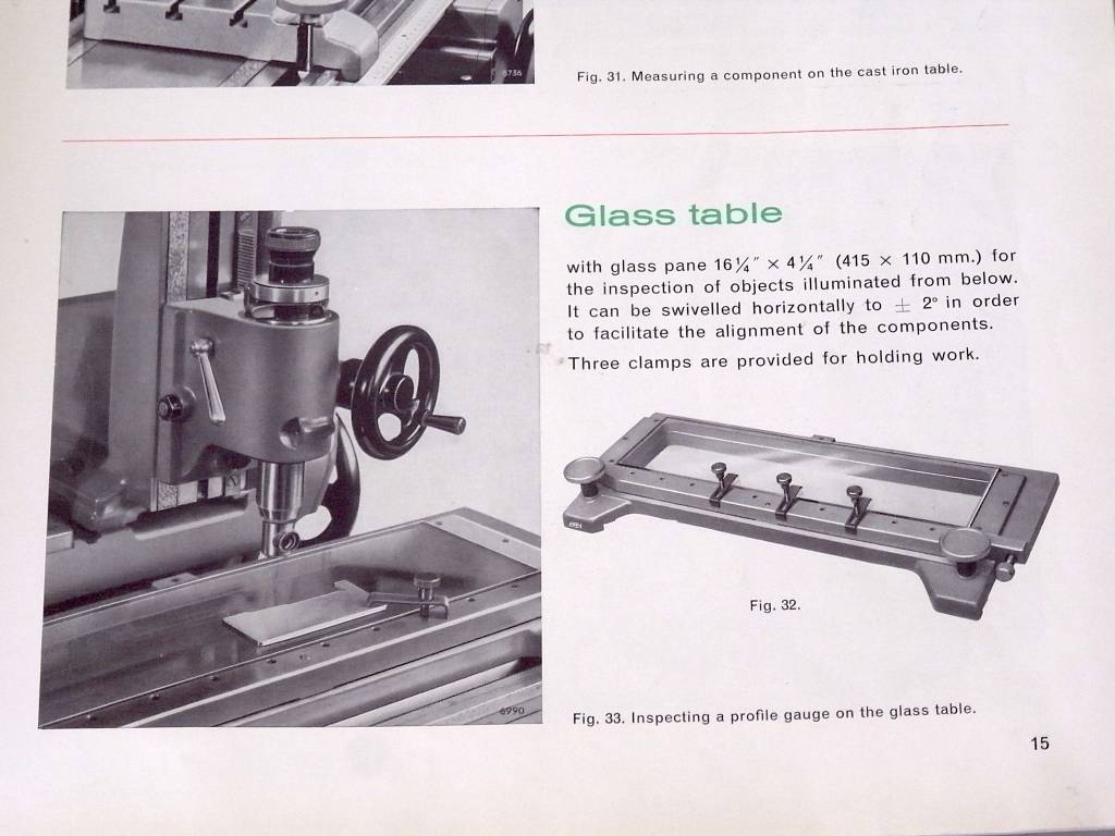 SIP Societe Genevoise MU-214B Universal Measuring Machine Glass Inspection  Table - Niels Machines
