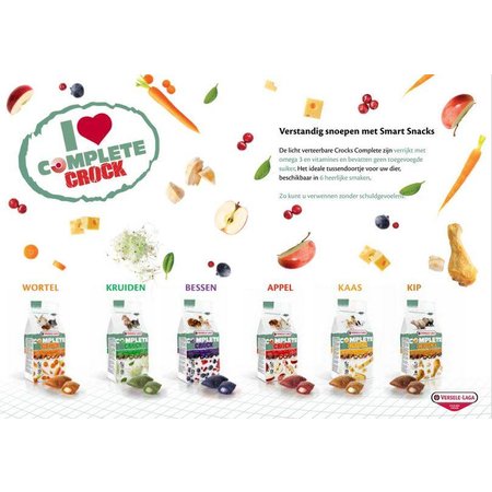 Versele-Laga Crock Complete Herbs 50 grammes pour rongeurs et lapins !