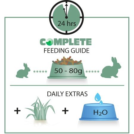 Versele-Laga Aliment complet Versele-Laga pour lapins adultes Cuni – tout-en-un sans céréales (50–80 g/jour)