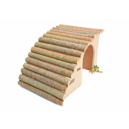 Schuine Knaagdiervilla met Hazelnoot dak 29,5 cm