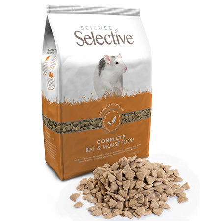 Supreme Alimento selectivo para ratas y ratones, para ratones, ratas enanas y ratas domésticas.