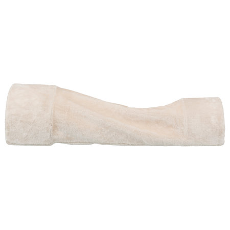Trixie Tunnel de détente en peluche beige 80 cm pour cochons d'Inde, lapins et furets